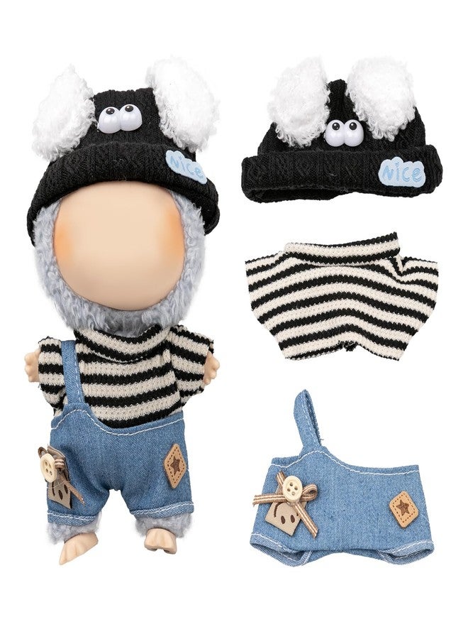 Vessena Doll Clothes Set for 6.7-inch/5.9-inch Dolls - Luxury Chic High-End Fashion Outfit with Suitable Accessories, Slyly Carefree (No Dolls) - Image 1
